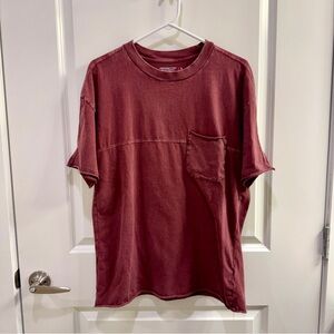 Men's Abercrombie & Fitch Burgundy T-Shirt